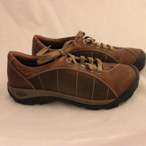 Keen Shoe Womens Size 10 Presidio Trail Sneakers Brown Leather Lace Up